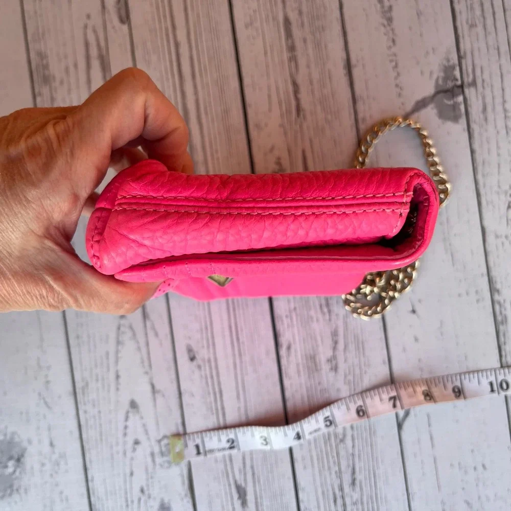 Kate‎ Spade RARE Bubblegum Pink Barbiecore Leather Crossbody Bag Purse Designer